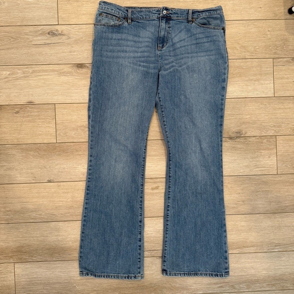 Lauren Ralph Lauren Classic High Rise Bootcut Med Wash Blue Jeans Women's XL GUC